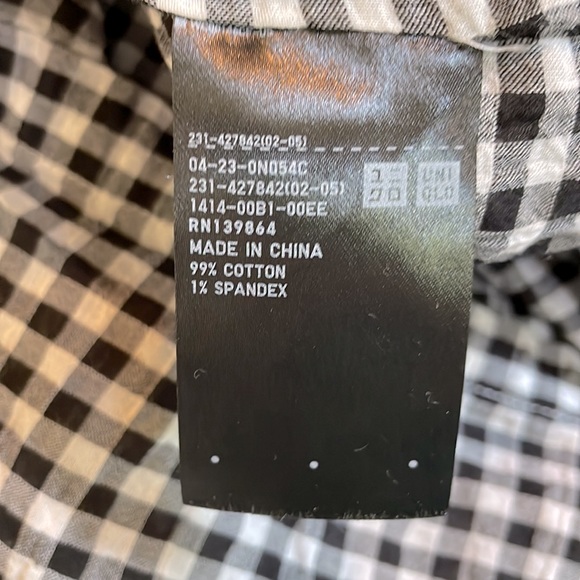 JW Anderson Black & White Linen Checkered Top, Size M - Picture 6 of 6